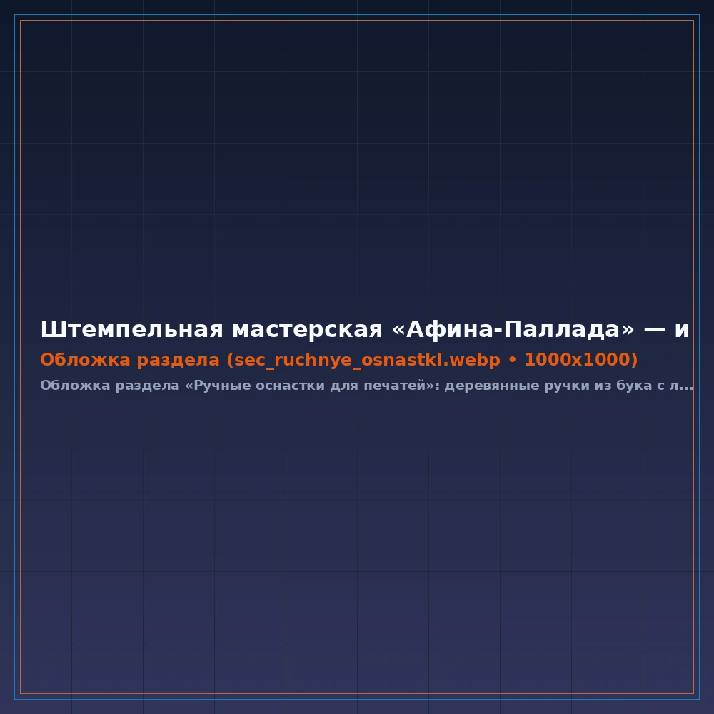 Ручные оснастки для печатей
