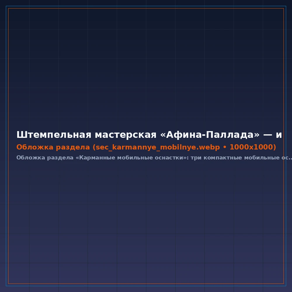 Карманные мобильные оснастки