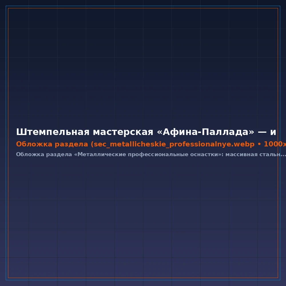 Металлические профессиональные оснастки